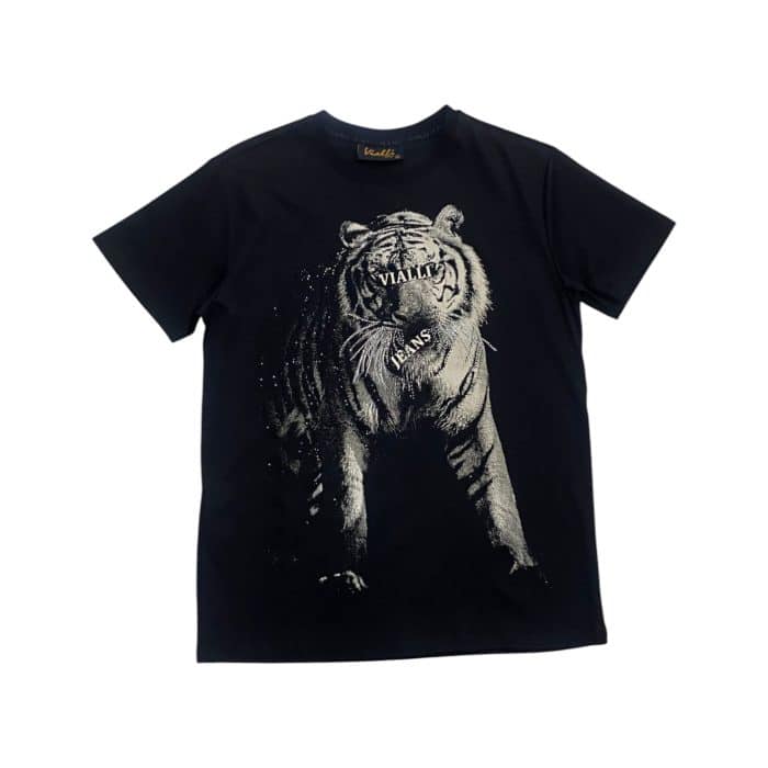 Vialli T Shirt Diger Black