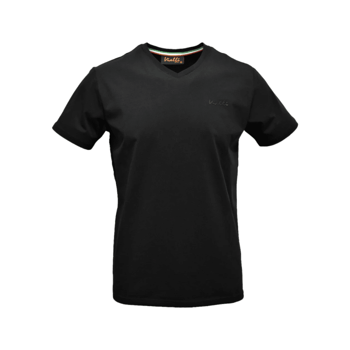 Vialli Tee V-Neck Bold Black