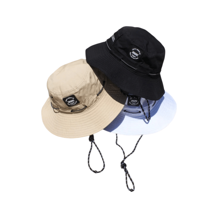 12 12D | Elevate your style with the Cutty Bucket Hat Aurora in sleek black, a perfect blend of timeless design and modern functionality. Featuring a lightweight, durable construction with a wide brim for sun protection, this versatile hat is ideal for casual outings, festivals, and everyday adventures.