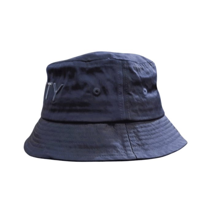 12 1B | Elevate your style with the Cutty Floppy Jax bucket hat in classic navy, featuring sleek raised lettering for a bold look. Perfect for versatile wear, it combines premium comfort with timeless design.