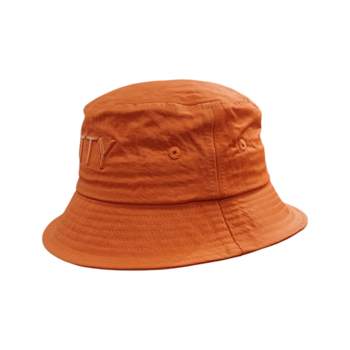 12 2B | Elevate your style with the Cutty Floppy Jax bucket hat in classic orange, featuring sleek raised lettering for a bold look. Perfect for versatile wear, it combines premium comfort with timeless design.