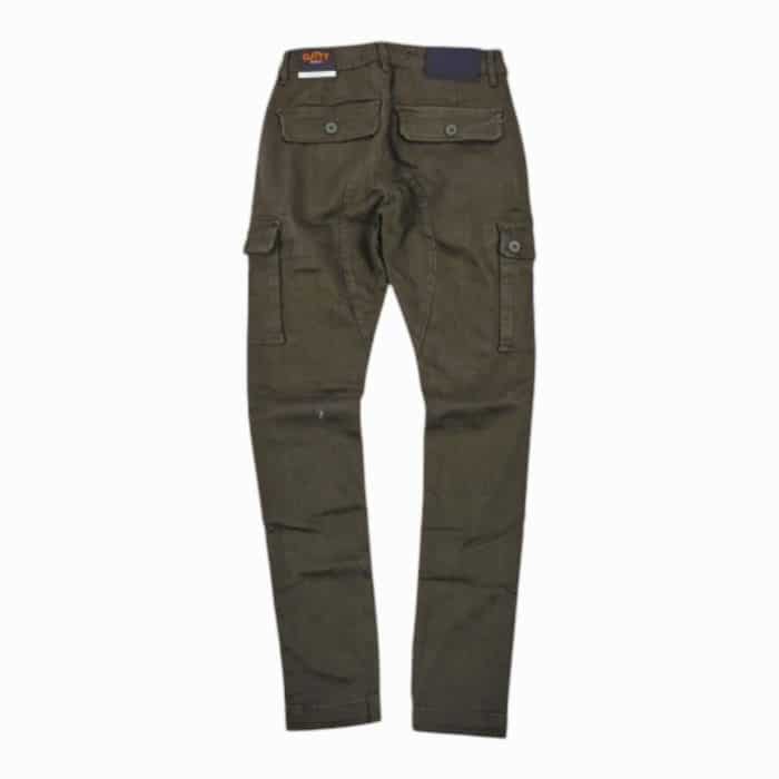 204 9 B | The Cutty Cargo Sniper Olive combines rugged practicality with modern sophistication, crafted from lightweight and durable fabric in a rich olive tone. Designed with multiple spacious pockets and reinforced stitching, these pants offer exceptional storage and long-lasting reliability, making them ideal for both adventurous outings and everyday wear. With a tailored fit, adjustable waistband, and a streamlined silhouette, they seamlessly transition between casual and polished looks, adding versatility and style to any wardrobe.