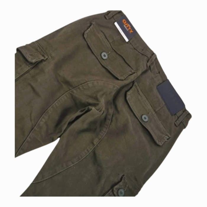 204 9 D | The Cutty Cargo Sniper Olive combines rugged practicality with modern sophistication, crafted from lightweight and durable fabric in a rich olive tone. Designed with multiple spacious pockets and reinforced stitching, these pants offer exceptional storage and long-lasting reliability, making them ideal for both adventurous outings and everyday wear. With a tailored fit, adjustable waistband, and a streamlined silhouette, they seamlessly transition between casual and polished looks, adding versatility and style to any wardrobe.