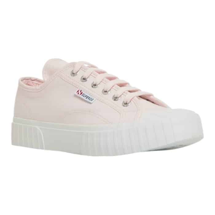 556 3 C | The Superga 2630 Stripe Pink LT is a chic and versatile sneaker that effortlessly blends timeless design with a fresh, pastel aesthetic. Featuring a durable canvas upper, subtle stripe detailing, and a vulcanized rubber sole, it offers a perfect balance of comfort, support, and style for everyday wear. Whether paired with casual denim or a flowy sundress, this shoe adds a touch of sporty elegance to any outfit, making it a must-have for fashion-forward individuals.