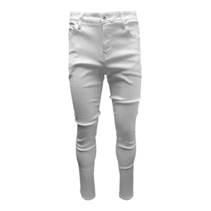 Vialli Jeans Ultra Fit Globe Oil White