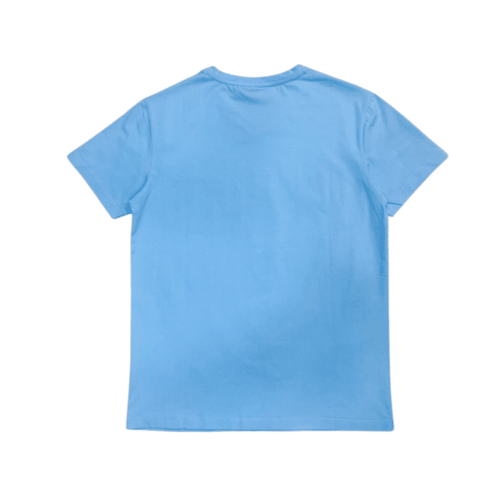 Bold Baby Blue1 | The Vialli Bold T-Shirt in Baby Blue combines effortless style with unmatched comfort, making it a must-have addition to any wardrobe. Made from premium, breathable cotton, this t-shirt offers a soft, lightweight feel while maintaining durability, ensuring it stays vibrant and resistant to fading after multiple washes. Featuring a classic v-neckline and a bold logo across the chest, the Baby Blue T-Shirt adds a refreshing pop of color to casual outfits and easily transitions from laid-back days to smart-casual occasions.