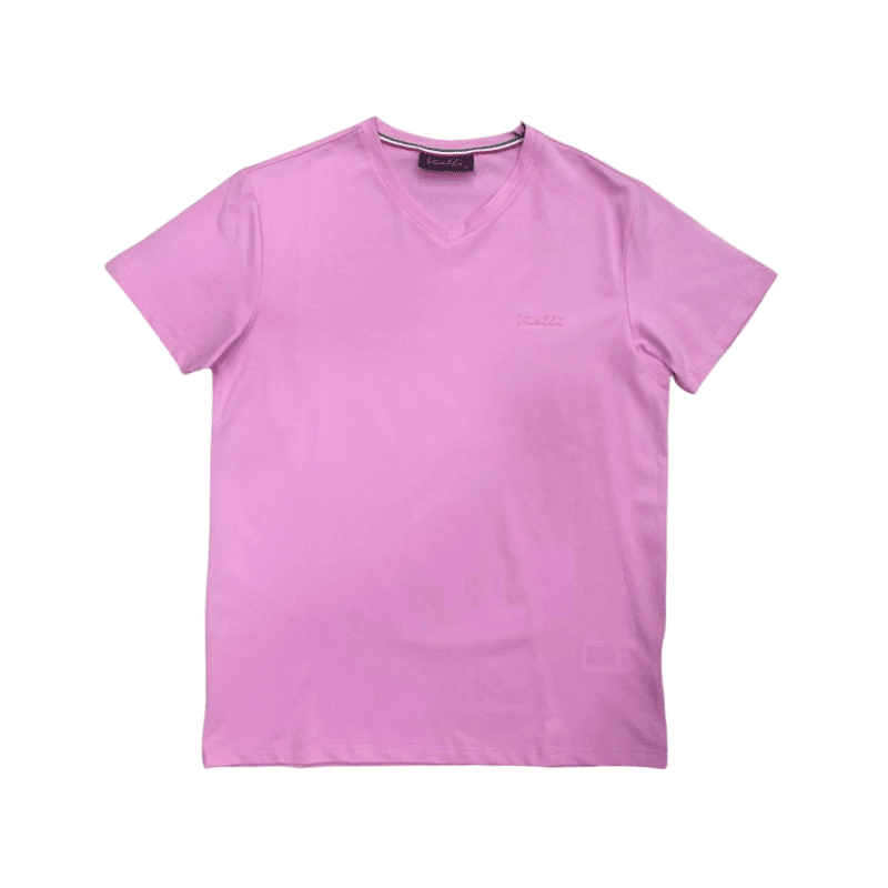 Vialli Bold T Shirt Pink