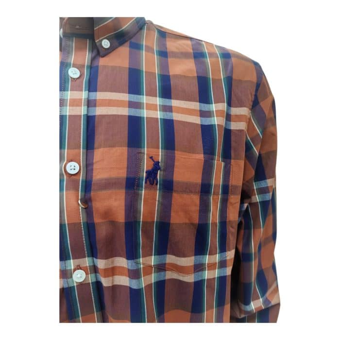 298 5 D | The Polo Shirt LS Relaxed Fit Weekender Bold Check Orange is a vibrant and stylish addition to your casual attire, featuring a striking bold check pattern that instantly captures attention while exuding a sense of relaxed sophistication. Crafted from soft, breathable fabric, this shirt ensures all-day comfort with its relaxed fit and long sleeves, making it perfect for weekend outings, casual gatherings, or simply enjoying a laid-back day at home. With its classic polo collar and versatile design, this shirt not only enhances your wardrobe but also offers endless styling options, allowing you to pair it effortlessly with jeans, chinos, or shorts for a polished yet casual look.