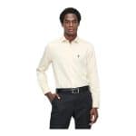 Polo Shirt L/S Signature Sateen Light Stone