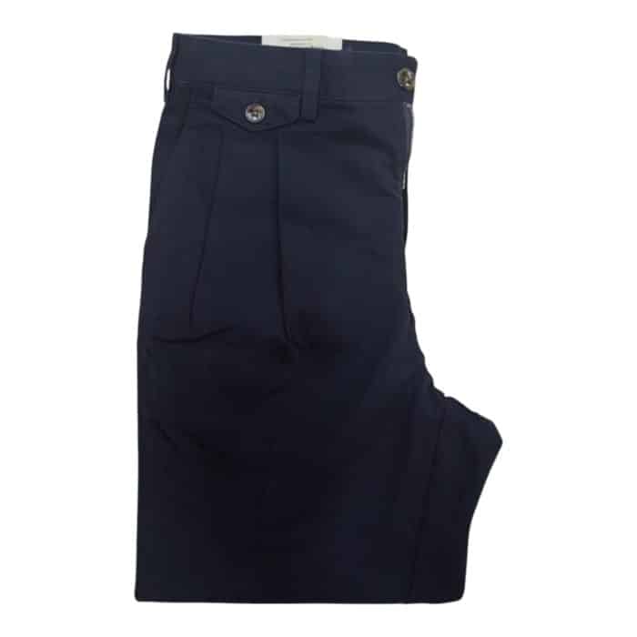 331 44 C | The JD Chino Tapered Cropped Turn-Ups in Navy offer a sleek and modern design with a tapered fit that narrows from the thigh to the ankle, providing a flattering silhouette perfect for both casual and semi-formal occasions. Featuring stylish cropped hems with turn-ups, these chinos blend classic tailoring with a contemporary twist, showcasing your footwear while elevating your overall look with a polished finish. Crafted from a high-quality cotton blend, the chinos ensure all-day comfort and durability, offering flexibility and breathability for a versatile wardrobe staple that can be dressed up or down effortlessly.