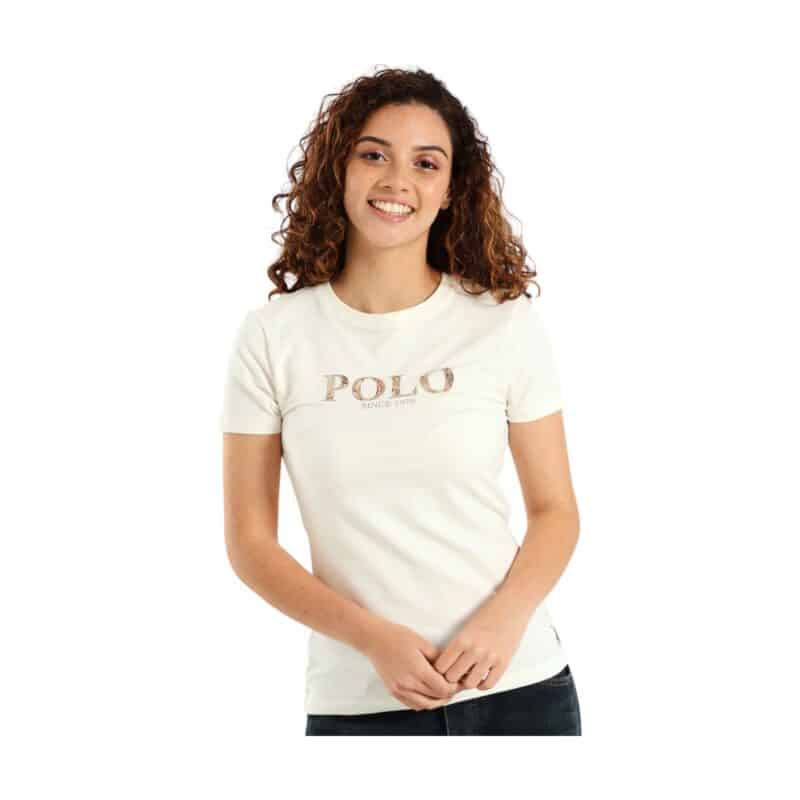 Polo T-Shirt Ash Logo Off White