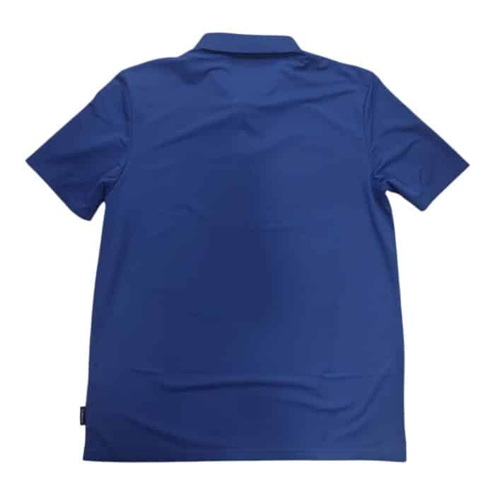 46 14 B | The Jonathan D Golfer Luan in Airforce is a stylish and versatile polo shirt crafted from a premium cotton blend, ensuring breathability, comfort, and durability for both casual and active wear. Its sophisticated Airforce blue hue, classic collar, and three-button placket create a timeless look, while the tailored fit, ribbed cuffs, and side slits provide unrestricted movement and a polished silhouette. Whether paired with chinos for a refined outfit or worn with shorts for a relaxed weekend ensemble, this golfer seamlessly transitions from the golf course to social gatherings with effortless elegance