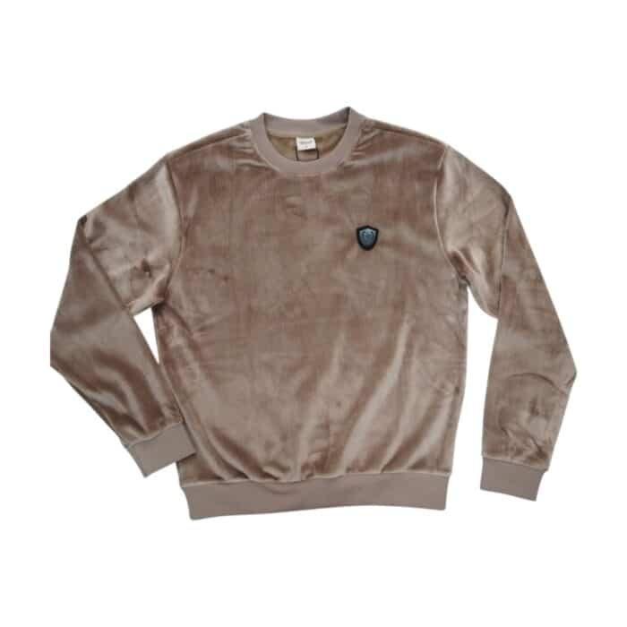 Jonathan D Sweat Top  Marti Velour Taupe