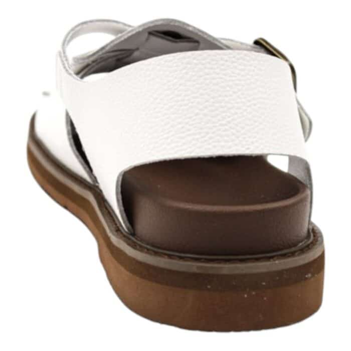 55 130 C | The Jonathan D Orion Sandal in White is a perfect blend of modern minimalism and timeless sophistication, featuring a sleek and clean design that effortlessly enhances any outfit, whether for casual daytime wear or semi-formal evening occasions. Crafted with precision using high-quality materials, this sandal ensures durability and comfort, boasting an ergonomic fit that provides excellent support for extended wear while maintaining a stylish aesthetic. Its versatile white color, paired with a structured yet breathable design, makes it an essential footwear choice for individuals who appreciate both elegance and practicality in their fashion choices.