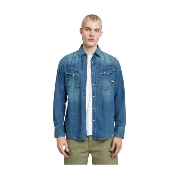 G-Star Slim Fit Dakota Shirt Faded Denim